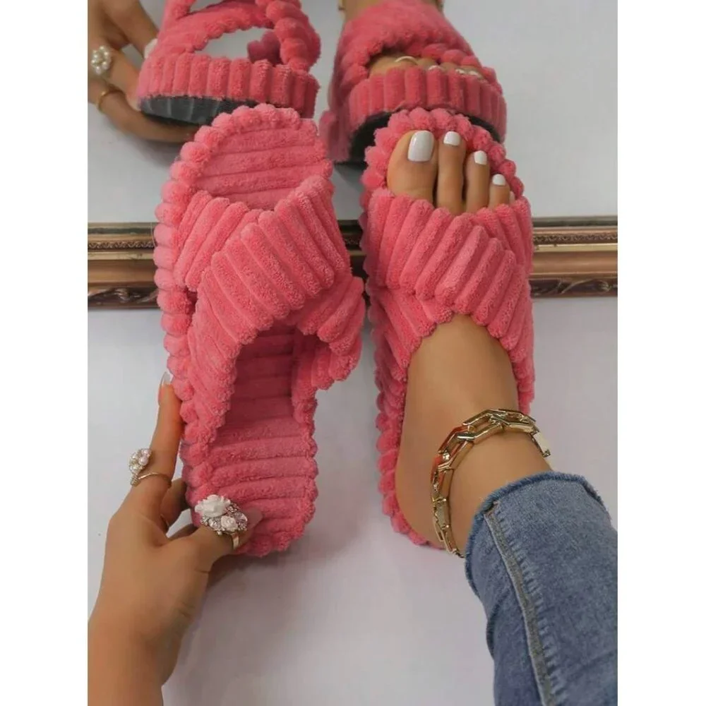 New Sugar &‎ Jade Tween Girls Terry Slides - Pink Size Youth 2
